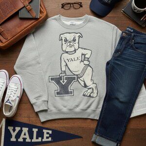 Vintage Yale University Bulldog Graphic Sweatshirt - Oversized - Small